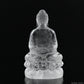 Clearquartz Shakyamuni Buddha Sculpture Crystal Healing Hand Carved