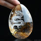 Awesome Colorful Gardenquartz Dragon Sculpture Crystal Healing Hand Carved
