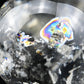 3.54'' Stunning Rainbow Clearquartz Sphere Crystal Healing Hand Carved Sphere/Ball