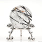 1.71'' Black Rutile,Tourmaline Quartz Sphere Crystal Healing Hand Carved Crystal Ball