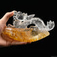 7.28" GoldenHealer Dragon Sculpture Hand Carved Super Realistic