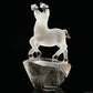 4.35'' Smokeyquartz Deer Sculpture Hand Carved Super Realistic Carving