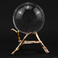 1.89'' Unique Clearquartz Blue Needle/Angel Feathers Sphere Crystal Healing Sphere/Ball