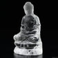 3.33'' Clearquartz Shakyamuni Buddha Sculpture Crystal Healing Hand Carved