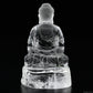 3.33'' Clearquartz Shakyamuni Buddha Sculpture Crystal Healing Hand Carved