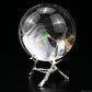 3.05'' Rainbow Clearquartz Sphere Crystal Healing Hand Carved Sphere/Ball
