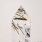 Green Tourmaline Double Point Ornaments Tower Crystal Healing Double Tower