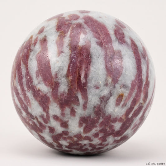 4.14'' Pink Tourmaline Sphere Crystal Healing Hand Carved Sphere/Ball