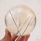 3.42'' Black Rutile,Tourmaline Quartz Sphere Crystal Healing Hand Carved Crystal Ball