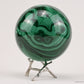 3.85'' Gemstone  Malachite Sphere Crystal Healing Hand Carved Sphere/Ball