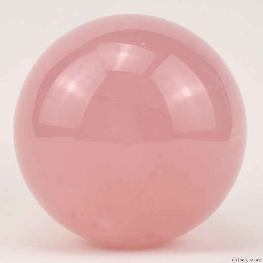 3.7'' Starlight Rosequartz Sphere Hand Carved Crystal Healing Starlight Glimmer Sphere/Ball