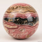 2.19'' Gemstone Rhodochrosite Sphere Crystal Healing Hand Carved Sphere/Ball