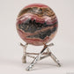 2.19'' Gemstone Rhodochrosite Sphere Crystal Healing Hand Carved Sphere/Ball