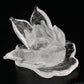 Clearquartz Lotus Flower Sculpture Crystal Healing Hand Carved