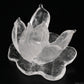 Clearquartz Lotus Flower Sculpture Crystal Healing Hand Carved