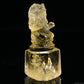 4.11'' Brazil Citrine Ganesh Buddha Sculpture Crystal Healing Hand Carved Ornaments