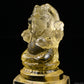 4.11'' Brazil Citrine Ganesh Buddha Sculpture Crystal Healing Hand Carved Ornaments