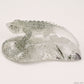 5.78'' Gardenquartz Lizard Sculpture Crystal Healing Hand Carved Super Realistic