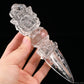 Clearquartz Vajira Sculpture Artifact Crystal Healing Hand Carved