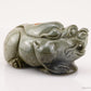 3.84'' Agate Pixiu Sculpture Crystal Healing Hand Carved
