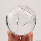 2.68'' Black Rutile,Tourmaline Sphere Crystal Healing Hand Carved Crystal Ball