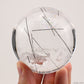 2.68'' Black Rutile,Tourmaline Sphere Crystal Healing Hand Carved Crystal Ball