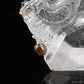 7.04'' Gardenquartz,Lodalite Dragon Sculpture Hand Carved Super Realistic