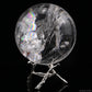 3.26'' Stunning Rainbow Clearquartz Sphere Crystal Healing Hand Carved Sphere/Ball