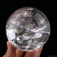 3.26'' Stunning Rainbow Clearquartz Sphere Crystal Healing Hand Carved Sphere/Ball