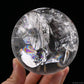 3.26'' Stunning Rainbow Clearquartz Sphere Crystal Healing Hand Carved Sphere/Ball