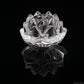 Clearquartz Lotus Flower Sculpture Crystal Healing Hand Carved