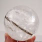 2.87'' Rainbow Green Tourmaline,Rutilated Hand Carved Crystal Healing Crystal Sphere/Ball