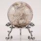 White Gardenquartz Sphere Lodalite Quartz Crystal Healing Hand Carved Sphere/Ball