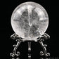 2.00'' Manifestation Quartz Ball,Sphere Clearquartz Sphere Quartz In Quartz Healing Hand Carved