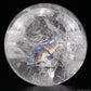 5.31'' Rainbow Clearquartz Sphere Crystal Healing Hand Carved Sphere/Ball