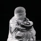Clearquartz Ingot Smile Buddha Sculpture Crystal Healing Hand Carved