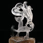 Gardenquartz Nine Tail Fox Sculpture Crystal Healing Hand Carved Crystal Super Realistic