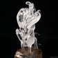 Gardenquartz Nine Tail Fox Sculpture Crystal Healing Hand Carved Crystal Super Realistic