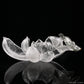 Gardenquartz Butterfly Lotus Flower Sculpture Crystal Healing Hand Carved