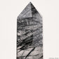 7.91'' Black Tourmaline,Rutile Tower Ornaments Point Crystal Healing Tower/Point