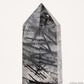 7.91'' Black Tourmaline,Rutile Tower Ornaments Point Crystal Healing Tower/Point