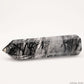 7.91'' Black Tourmaline,Rutile Tower Ornaments Point Crystal Healing Tower/Point