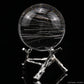 2.17'' Golden Rutilated,Rutile Sphere Crystal Healing Hand Carved Crystal Sphere/Ball