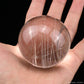 2.17'' Golden Rutilated,Rutile Sphere Crystal Healing Hand Carved Crystal Sphere/Ball