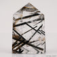 Black Tourmaline,Rutile Tower Ornaments Point Crystal Healing Tower/Point