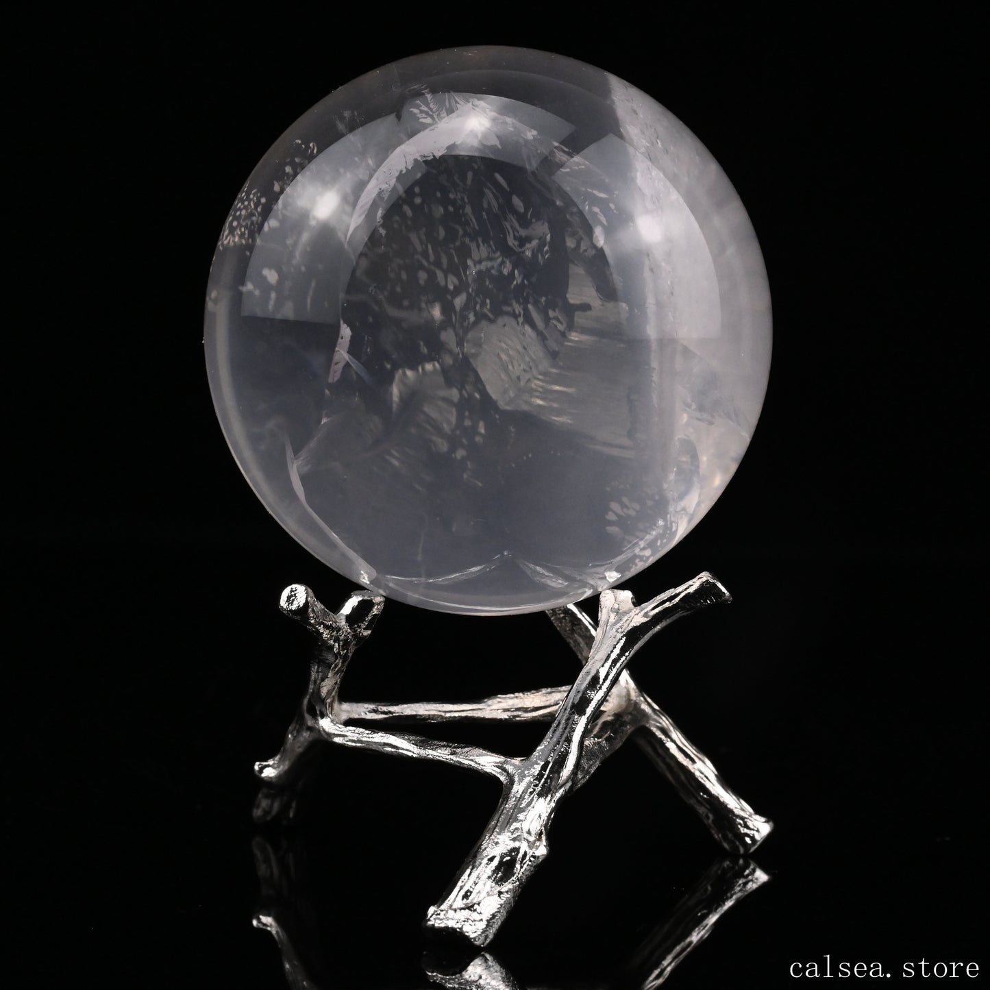 2.31'' Firequartz Sphere Crystal Healing Hand Carved Sphere/Ball