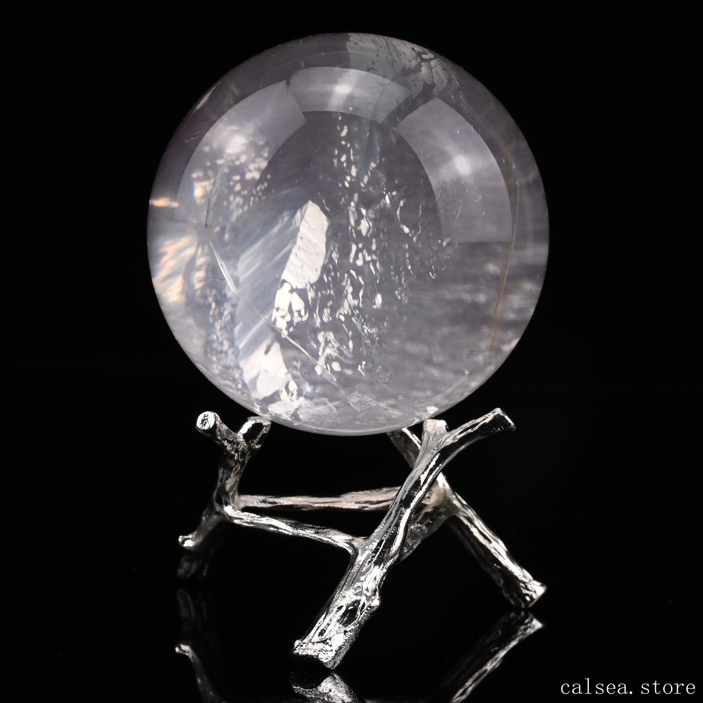 2.31'' Firequartz Sphere Crystal Healing Hand Carved Sphere/Ball