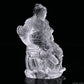 3.56'' Clearquartz GuanYu Sculpture Crystal Healing Hand Carved