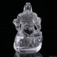 3.56'' Clearquartz GuanYu Sculpture Crystal Healing Hand Carved