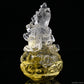 Citrine Vajrasattva Buddha Sculpture Crystal Healing Hand Carved